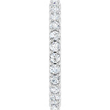 Platinum 2 CTW Lab-Grown Diamond Eternity Band Size 7.5