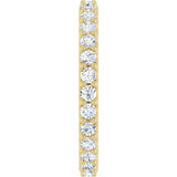 14K Yellow Gold 3/4 CTW Lab-Grown Diamond Eternity Band