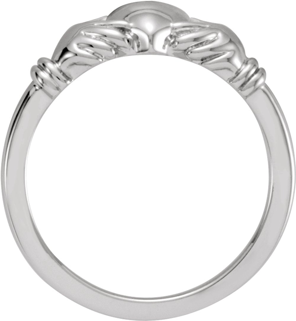 Platinum Claddagh Ring