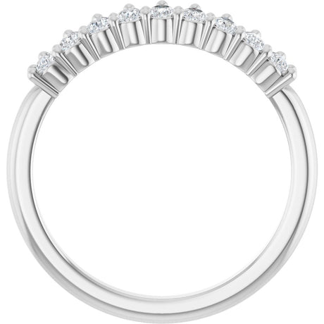 14K White Gold 3/4 CTW Lab-Grown Diamond Anniversary Band