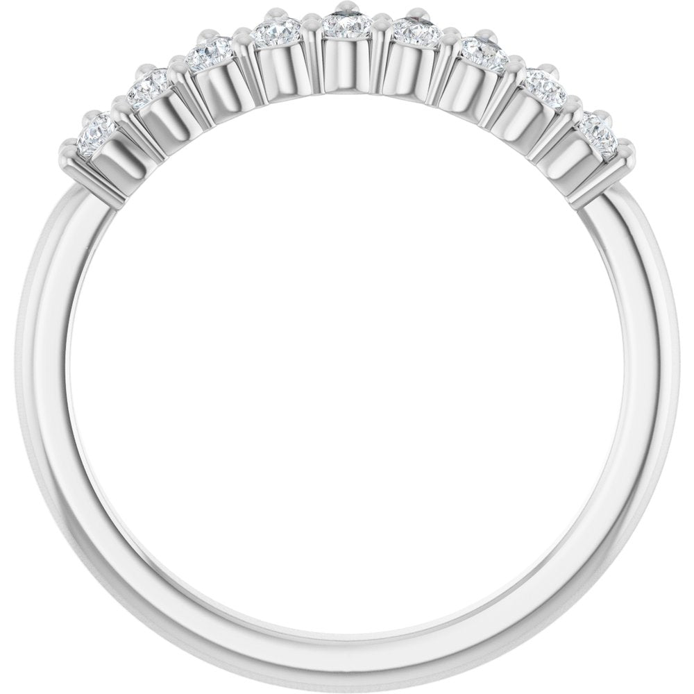 14K White Gold 3/4 CTW Lab-Grown Diamond Anniversary Band
