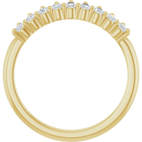 14K Yellow Gold 3/4 CTW Lab-Grown Diamond Anniversary Band