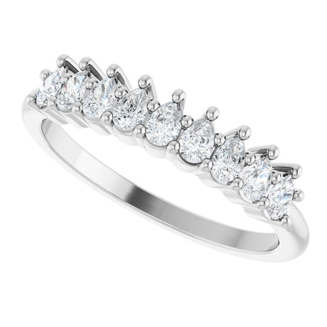 14K White Gold 3/4 CTW Lab-Grown Diamond Anniversary Band