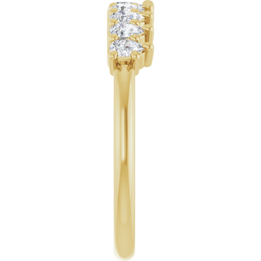 14K Yellow Gold 3/4 CTW Lab-Grown Diamond Anniversary Band