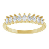 14K Yellow Gold 3/4 CTW Lab-Grown Diamond Anniversary Band