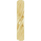 14K Yellow Gold 4 mm Ridged Band Size 10
