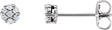 14K White Gold 1/10 CTW Natural Diamond Cluster Earrings
