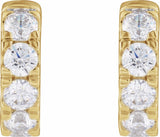 14K Yellow Gold 1 7/8 CTW Lab-Grown Diamond Hinged 14.7 mm Hoop Earrings