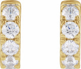 14K Yellow Gold 1 7/8 CTW Lab-Grown Diamond Hinged 14.7 mm Hoop Earrings