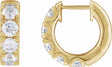 14K Yellow Gold 1 7/8 CTW Lab-Grown Diamond Hinged 14.7 mm Hoop Earrings