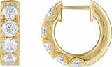 14K Yellow Gold 1 7/8 CTW Lab-Grown Diamond Hinged 14.7 mm Hoop Earrings