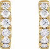 14K Yellow Gold 1 7/8 CTW Lab-Grown Diamond Hinged 19.45 mm Hoop Earrings