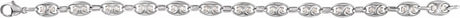 14K White Gold 1 CTW Lab-Grown Diamond Mariner Link 7 1/2" Bracelet