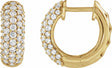 14K Yellow Gold 1/2 CTW Lab-Grown Diamond Hoop Earrings