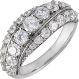 14K White Gold 2 1/4 CTW Lab-Grown Diamond Ring