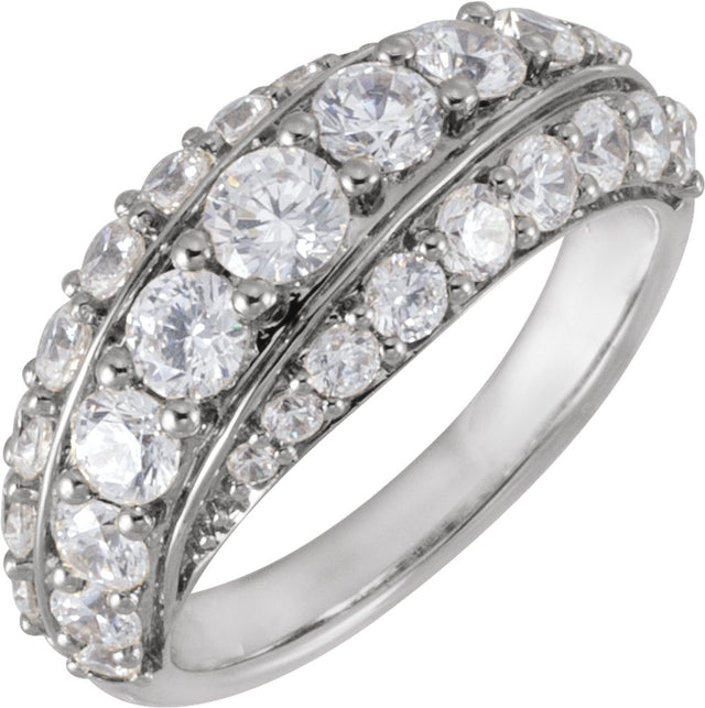 14K White Gold 2 1/4 CTW Lab-Grown Diamond Ring
