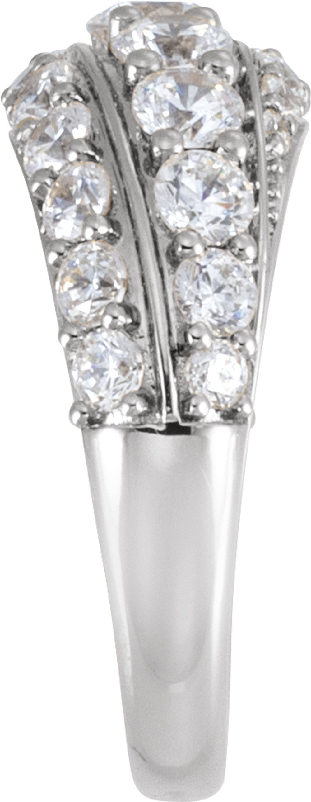 14K White Gold 2 1/4 CTW Lab-Grown Diamond Ring