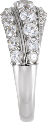 14K White Gold 2 1/4 CTW Lab-Grown Diamond Ring