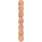 14K Rose Gold Stackable Rope Ring