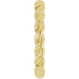 14K Yellow Gold Stackable Rope Ring