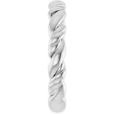 Sterling Silver Stackable Rope Ring