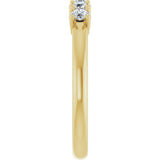 14K Yellow Gold 1/3 CTW Lab-Grown Diamond Anniversary Band