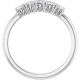 14K White Gold 1/3 CTW Lab-Grown Diamond Anniversary Band