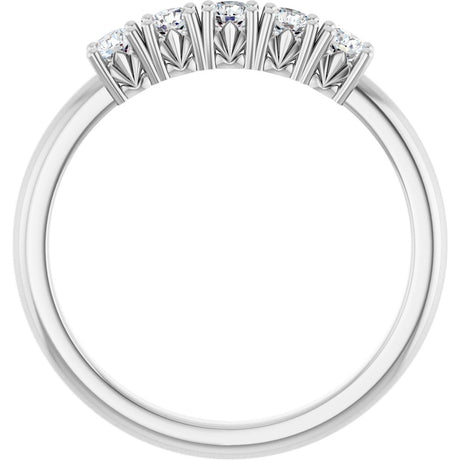 14K White Gold 1/3 CTW Lab-Grown Diamond Anniversary Band