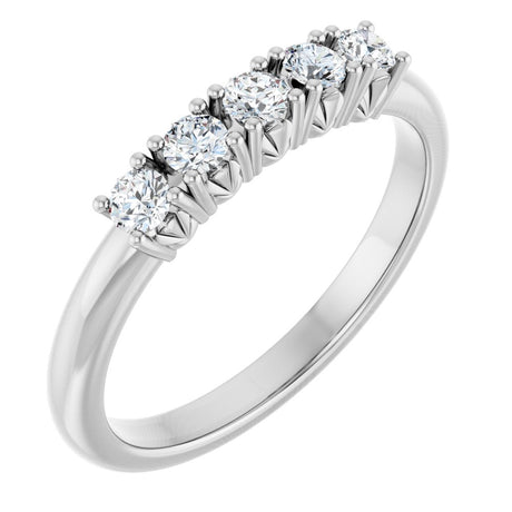 14K White Gold 1/3 CTW Lab-Grown Diamond Anniversary Band