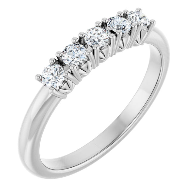 14K White Gold 1/3 CTW Lab-Grown Diamond Anniversary Band