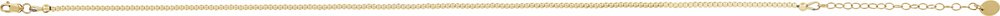 14K Yellow Gold-Filled 2 mm Hollow Bead 16" Necklace