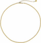14K Yellow Gold-Filled 3 mm Hollow Bead 16" Necklace