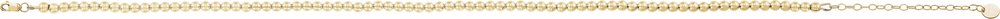 14K Yellow Gold-Filled 4 mm Hollow Bead 16" Necklace