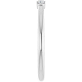 Sterling Silver .06 CTW Lab-Grown Diamond Stackable Ring