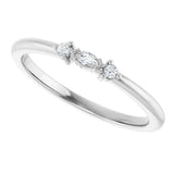 Sterling Silver .06 CTW Lab-Grown Diamond Stackable Ring