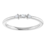 Sterling Silver .06 CTW Lab-Grown Diamond Stackable Ring