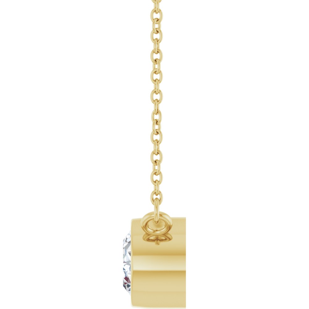 14K Yellow Gold 1 CT Lab-Grown Diamond 18" Necklace