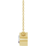 14K Yellow Gold 1 CT Lab-Grown Diamond 18" Necklace
