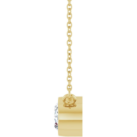 14K Yellow Gold 1 CT Lab-Grown Diamond 18" Necklace