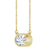 14K Yellow Gold 1 CT Lab-Grown Diamond 18" Necklace