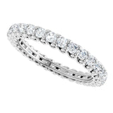 14K White Gold 1 CTW Lab-Grown Diamond Eternity Band