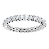 14K White Gold 1 CTW Lab-Grown Diamond Eternity Band