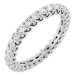 14K White Gold 1 CTW Lab-Grown Diamond Eternity Band