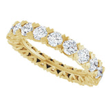 14K Yellow Gold 2 CTW Lab-Grown Diamond Eternity Band Size 5