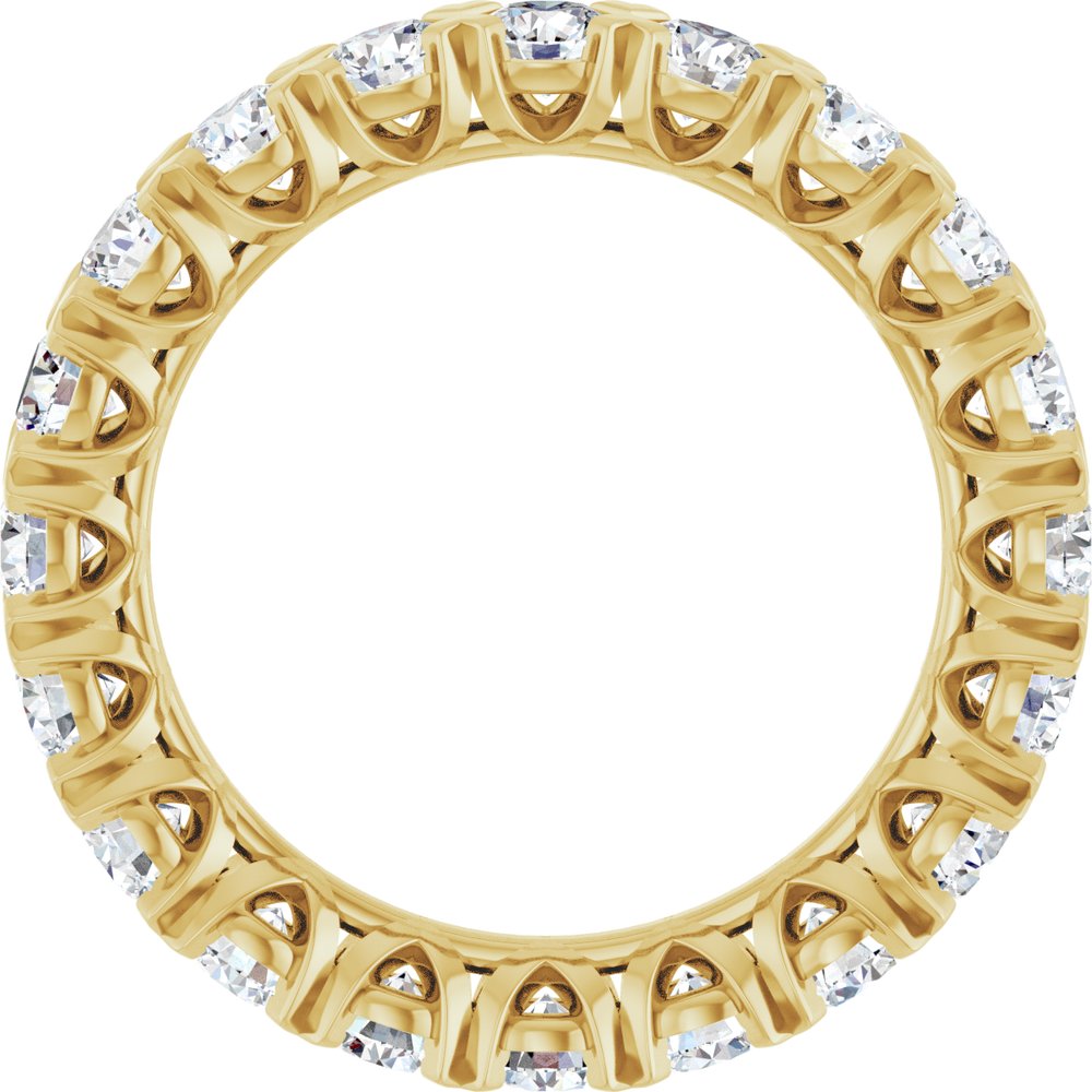 14K Yellow Gold 2 CTW Lab-Grown Diamond Eternity Band Size 5