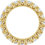 14K Yellow Gold 2 CTW Lab-Grown Diamond Eternity Band Size 5