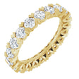 14K Yellow Gold 2 CTW Lab-Grown Diamond Eternity Band Size 5