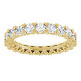 14K Yellow Gold 2 1/8 CTW Lab-Grown Diamond Eternity Band Size 6.5