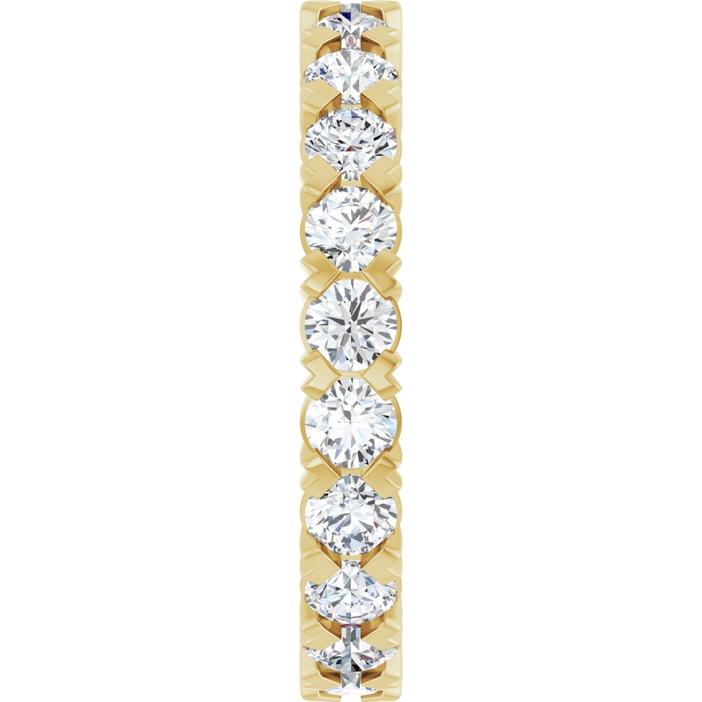 14K Yellow Gold 2 1/8 CTW Lab-Grown Diamond Eternity Band Size 6.5