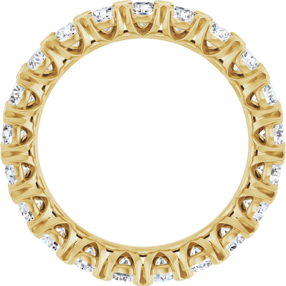 14K Yellow Gold 2 1/8 CTW Lab-Grown Diamond Eternity Band Size 6.5